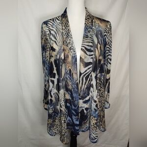 NWT Chico's Sheer Open Front Cardigan/Kimono